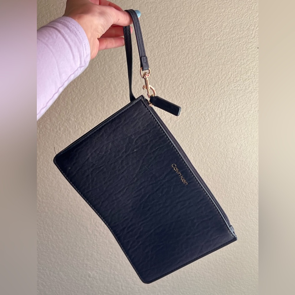 Leather CK Clutch